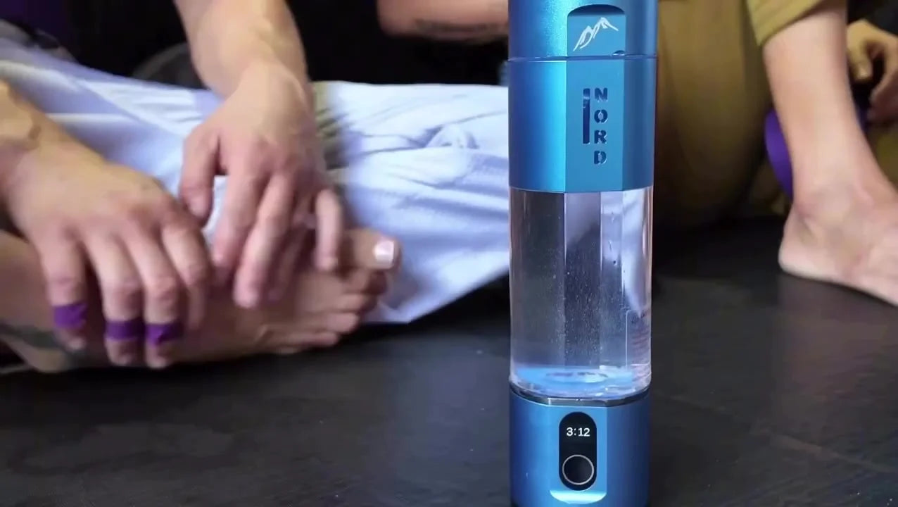 Nord Hydrogen Bottle på måtten mellem runderne hos Flow Academy